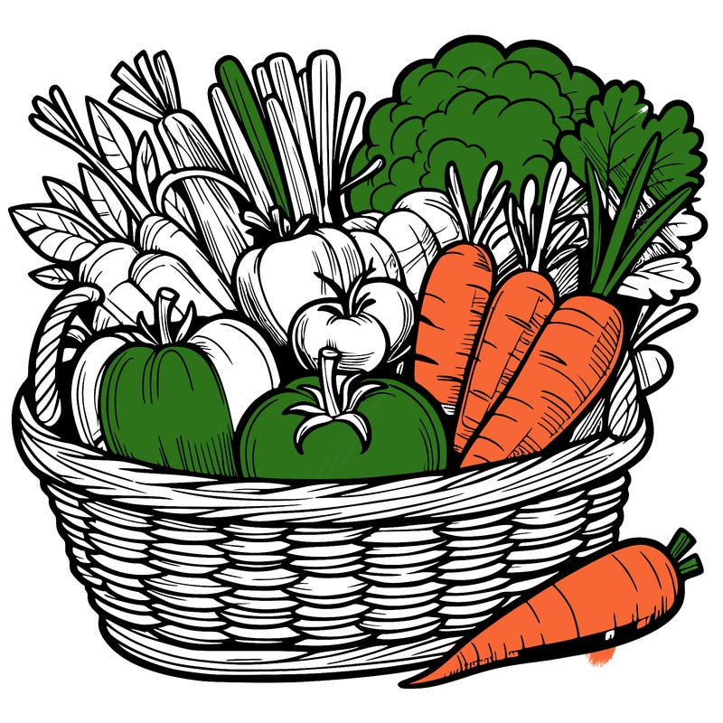 vegetables in a basket