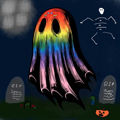 realistic creepy ghost