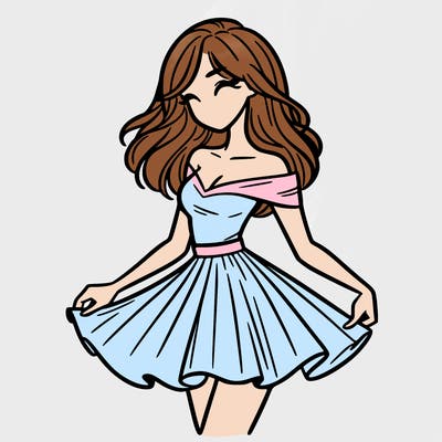woman in skirt