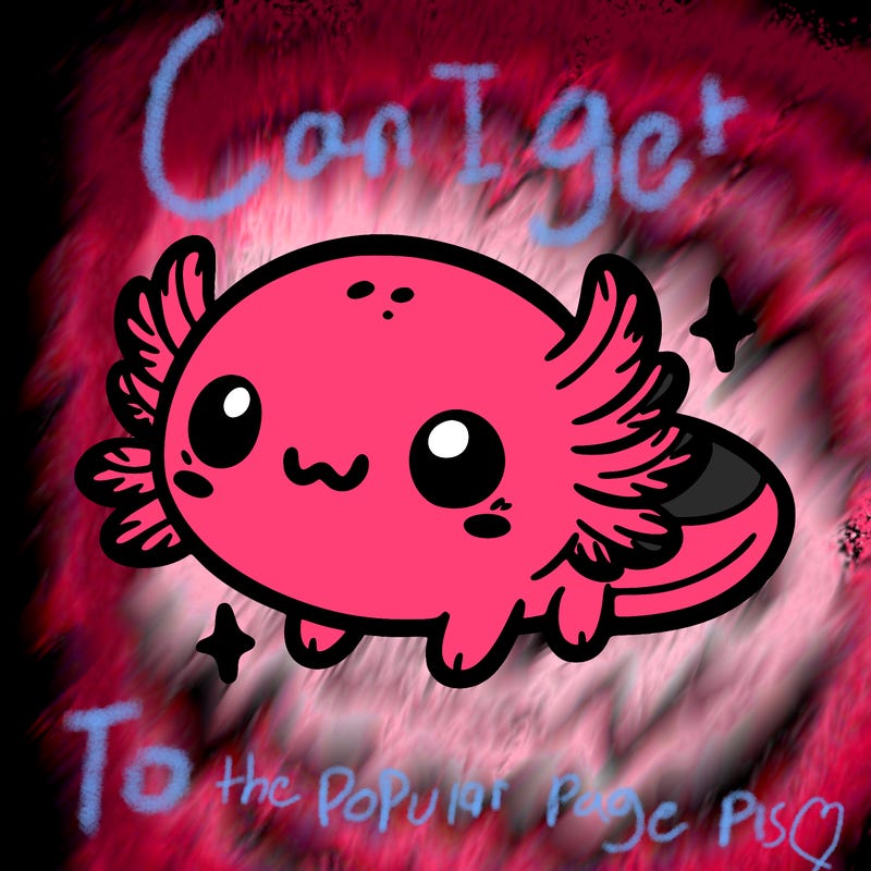 cute easy baby axolotl
