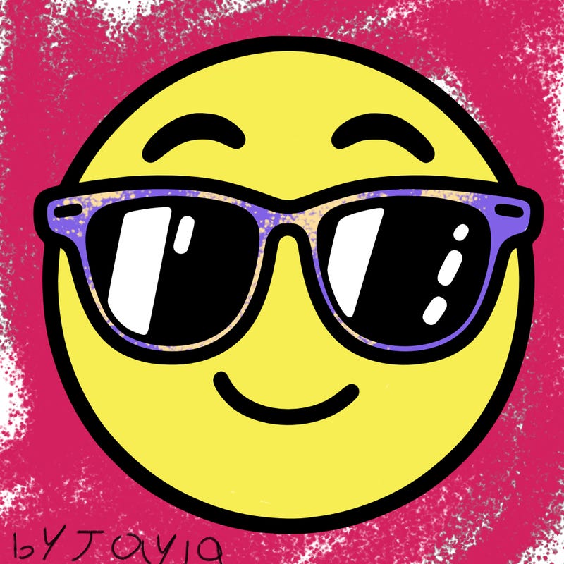 emoji with sunglasses