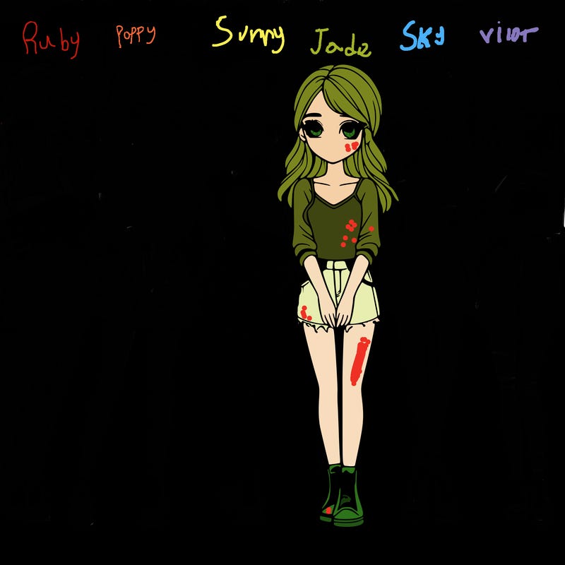 a group of girls realistic