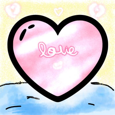 a blank heart