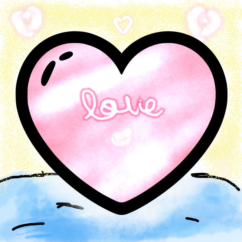 a blank heart