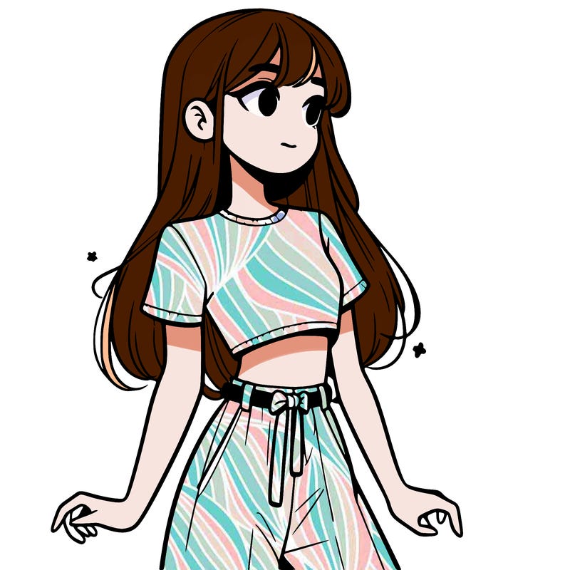 girl in a cute crop top