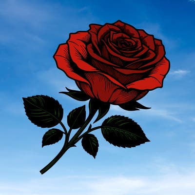 realistic rose