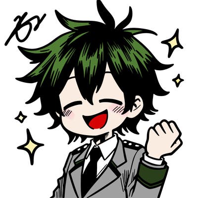 manga character that's happy
