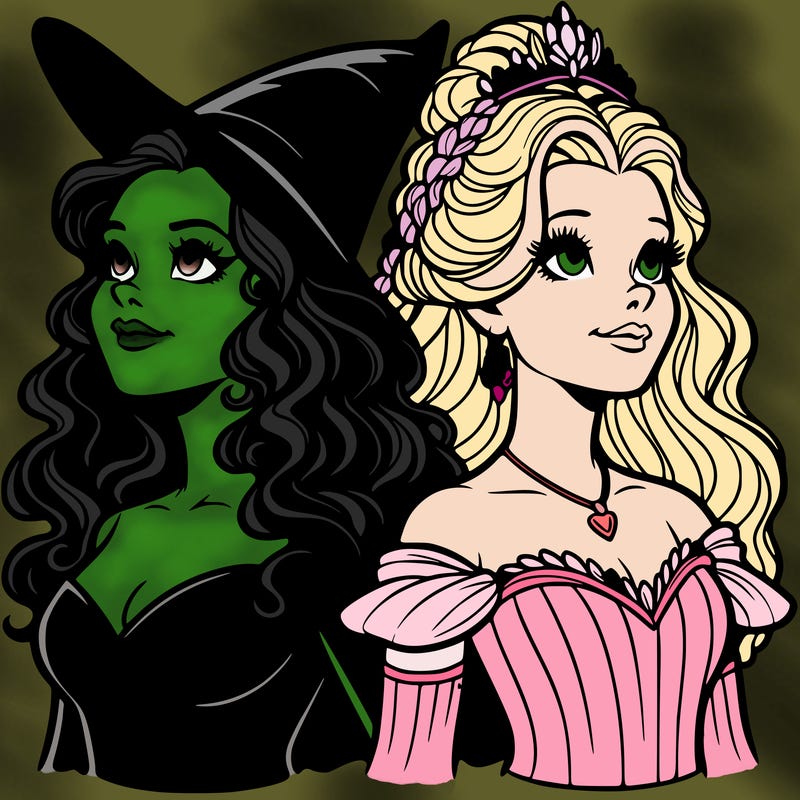 'elphaba and glinda (realistic)