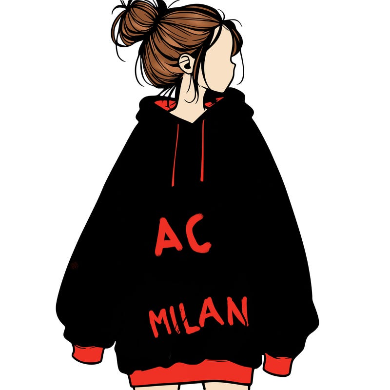 realistic girl with a oversized sweatshirt on and a bun