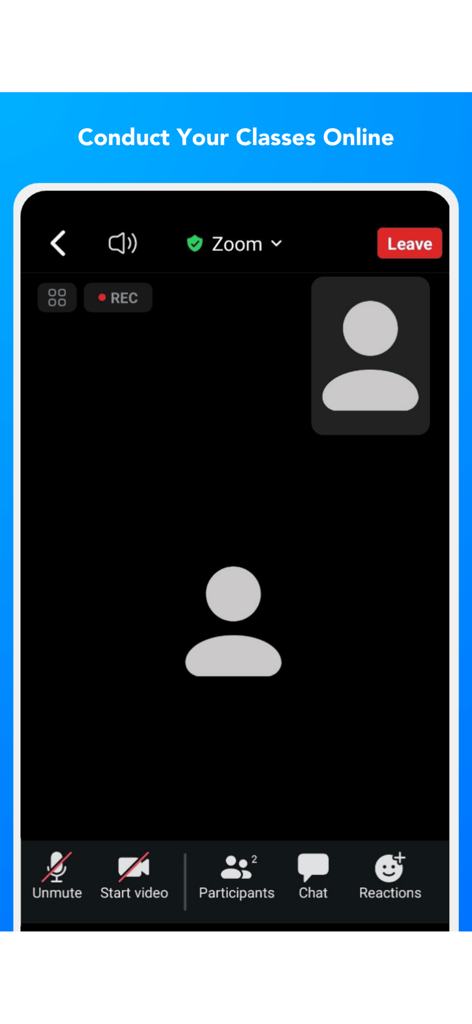 UrbanPro for Tutors - UrbanPro for Tutors app interface showing a live online class session with integrated video conferencing tools