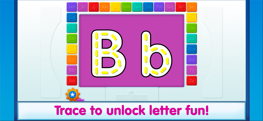 Elmo Loves ABCs - Uppercase and lowercase letter B tracing activity for kids