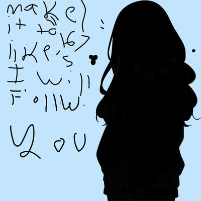 manga teen girl  in a sweater and baggy pants