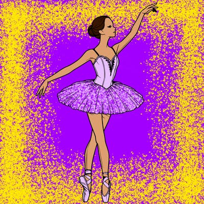 realistic ballerina