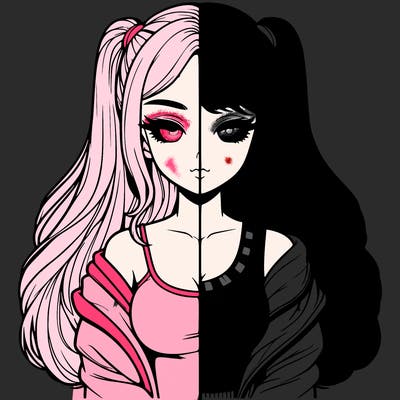 realistic girl split