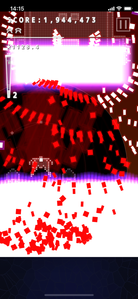 .Decluster Zero - Decluster Zero gameplay with neon bullet patterns and neo retro graphics
