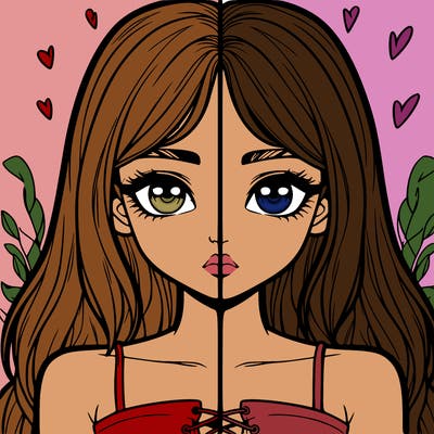 realistic girl split
