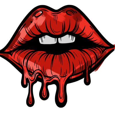lips that look realistic and drip