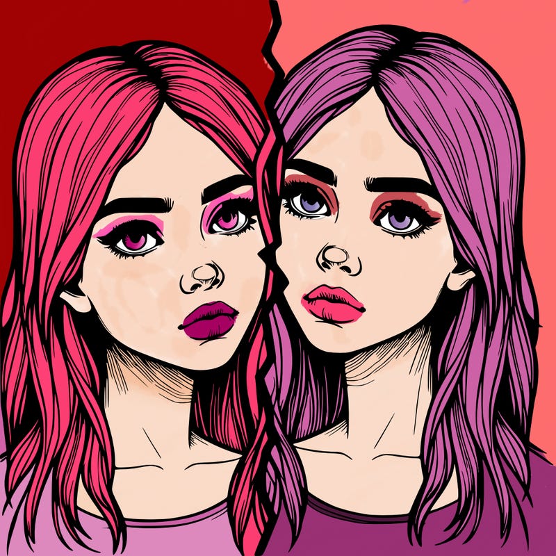 realistic girl split