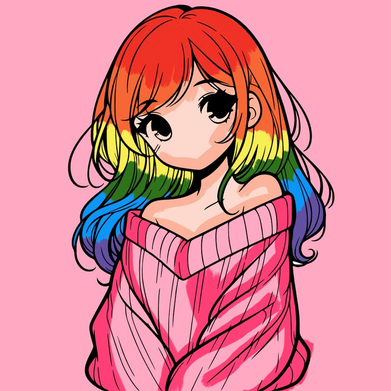 shy pretty girl wearing a sweater that is falling off one shoulder portrait