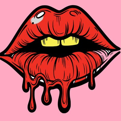 lips that look realistic and drip