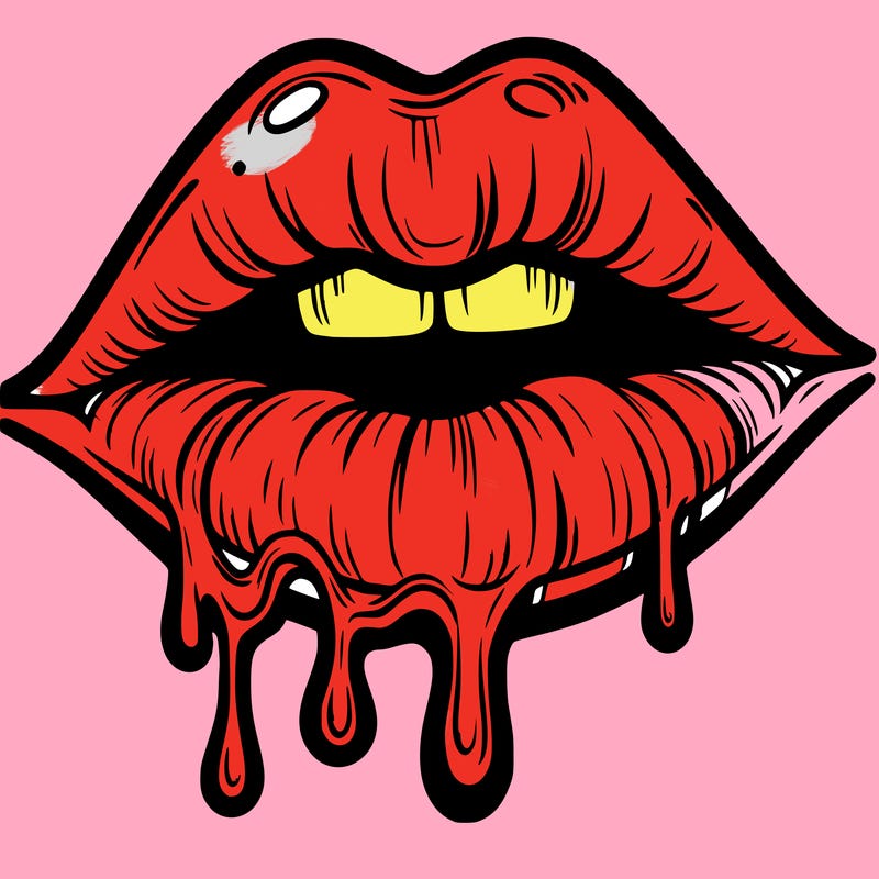 lips that look realistic and drip