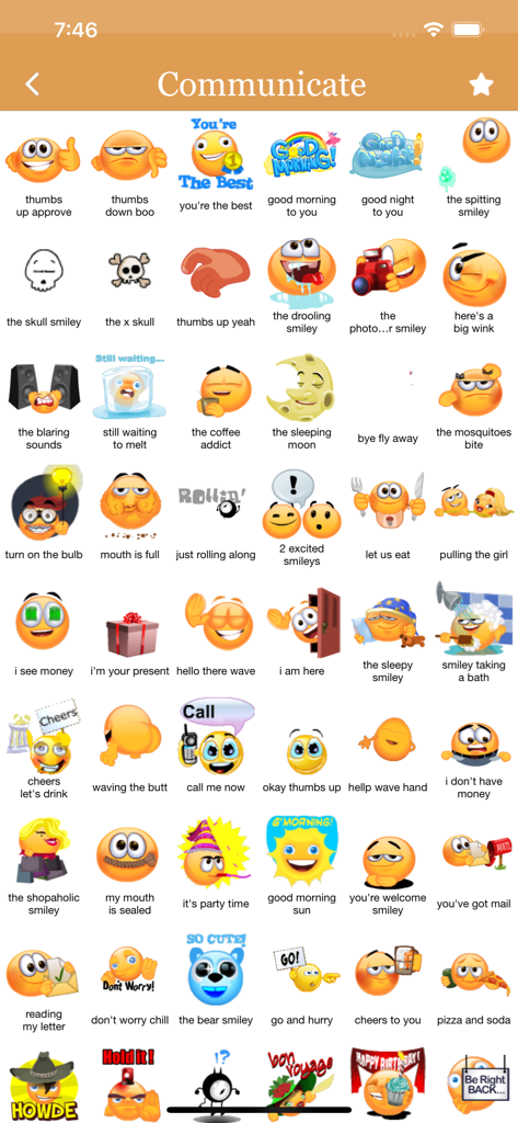 Animated 3D Emoji Stickers - A collection of expressive 3D emoji stickers from the communicate category