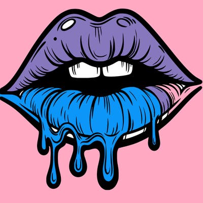 lips that look realistic and drip