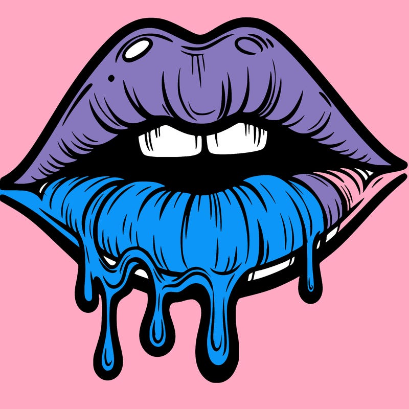 lips that look realistic and drip