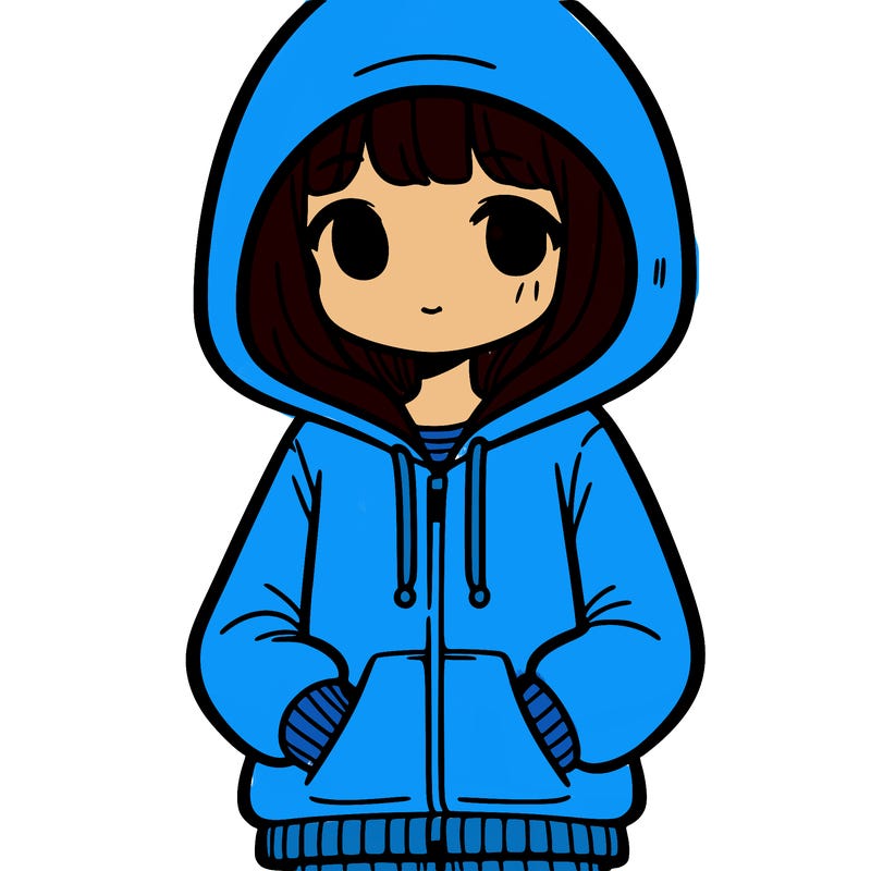 girl in hoodie