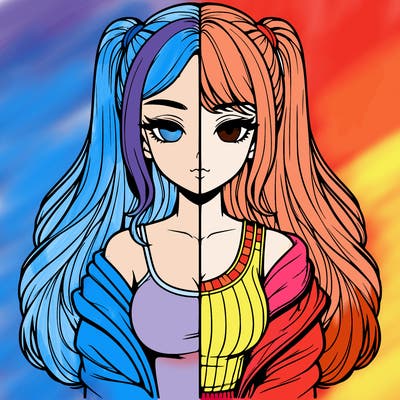 realistic girl split