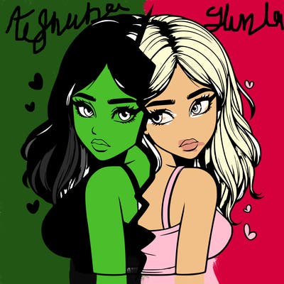 realistic girl split