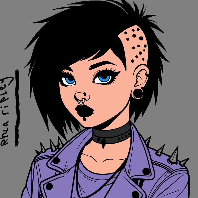 realistic punk girl