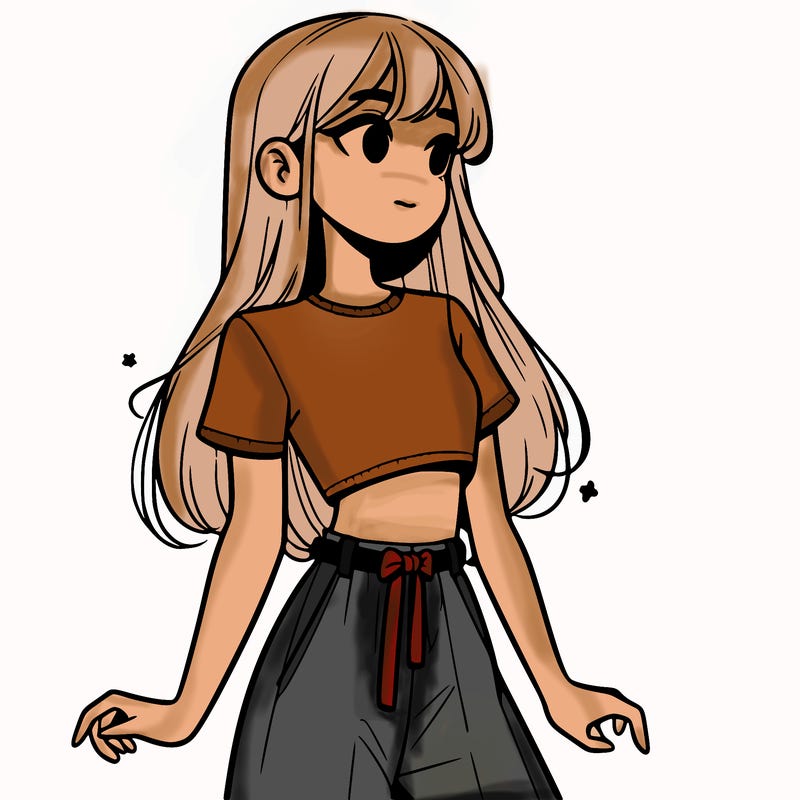 girl in a cute crop top