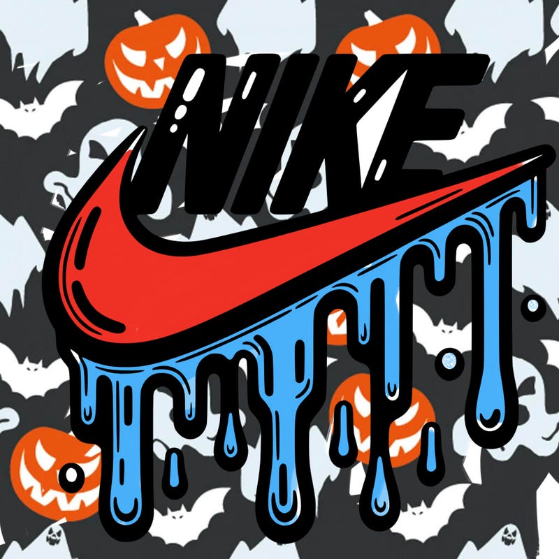 dripping nike logo