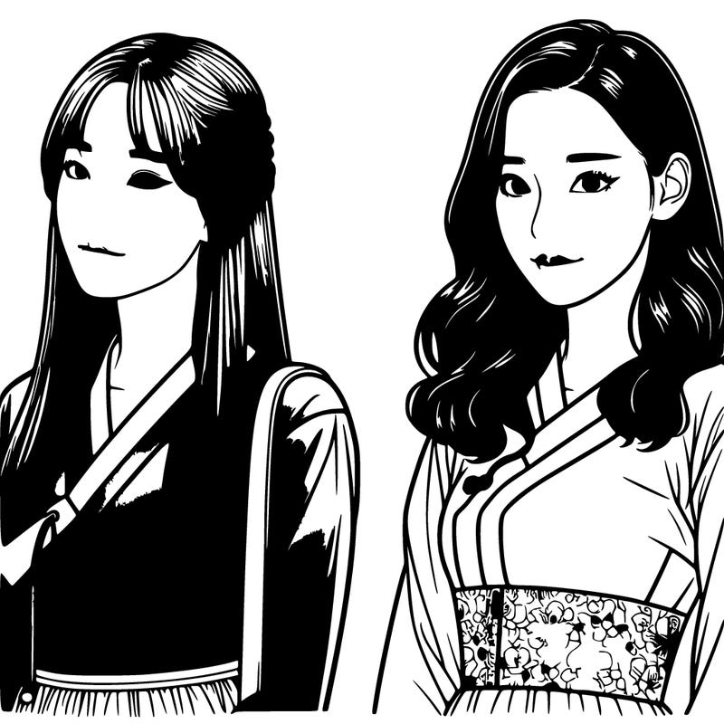 realistic korean women