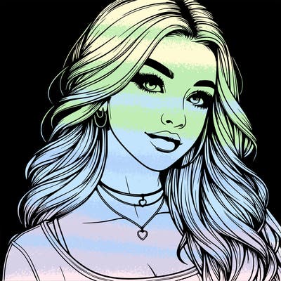 detailed realistic girl
