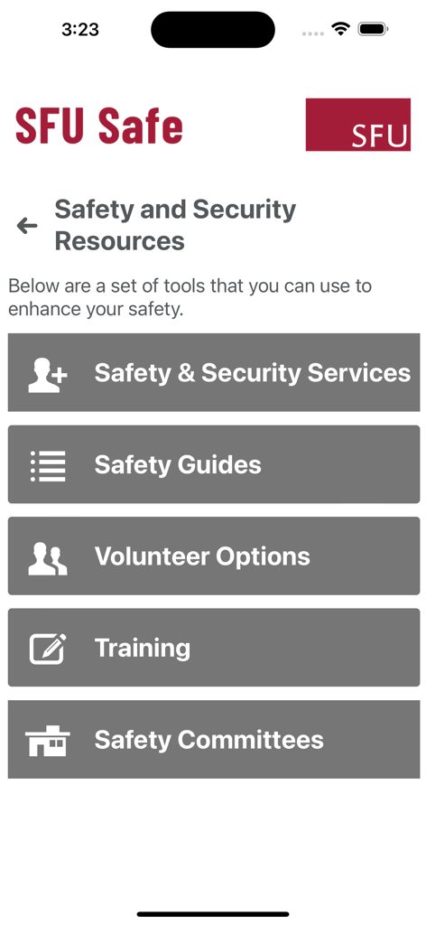 SFU Safe - Education App | MWM