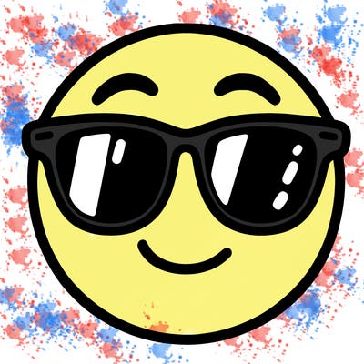 emoji with sunglasses