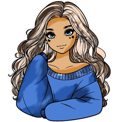 a beautiful girl in a big sweatshirt