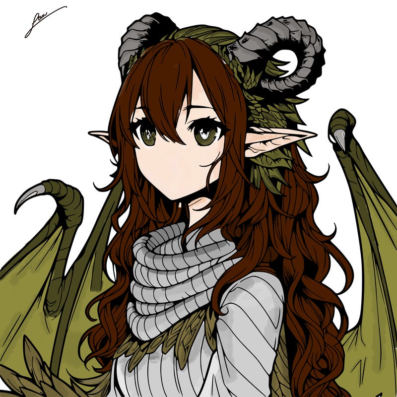 dragon girl realistic fantasy