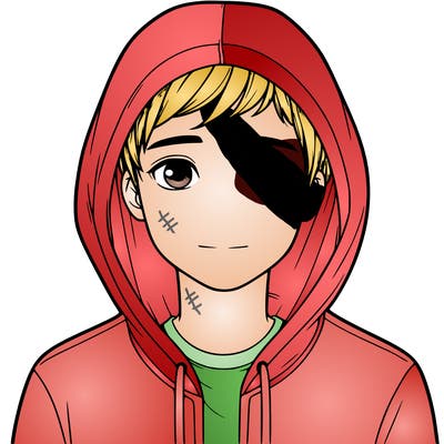 realistic boy in a hoodie
