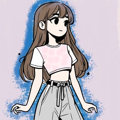girl in a cute crop top