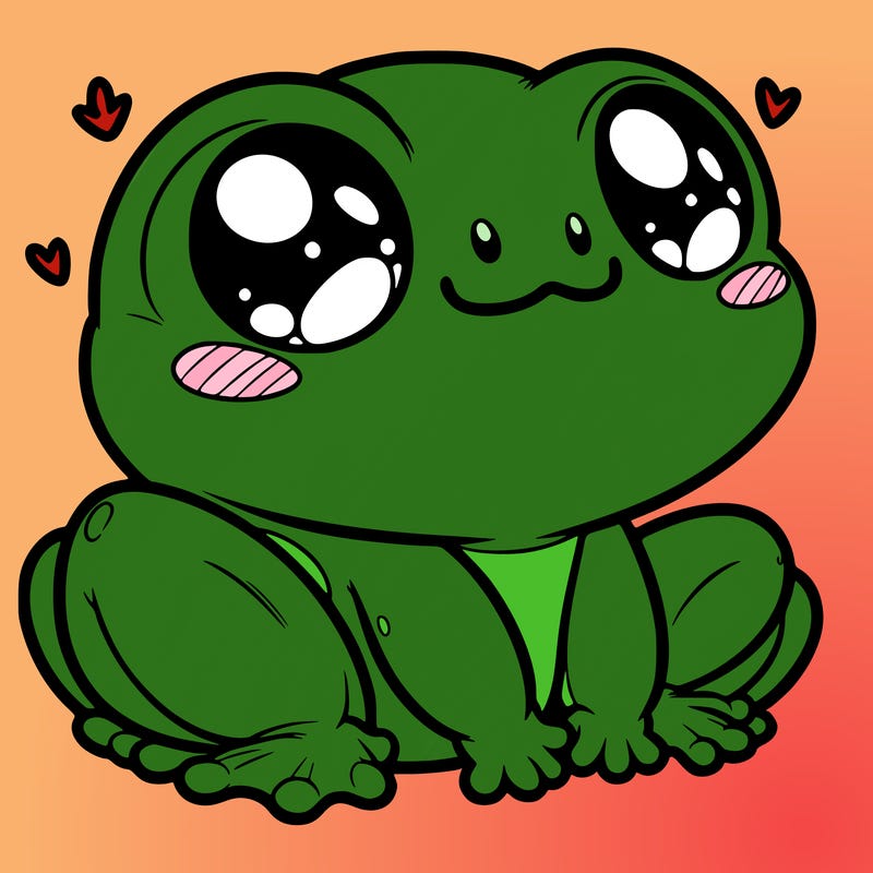 cute frog person realistic