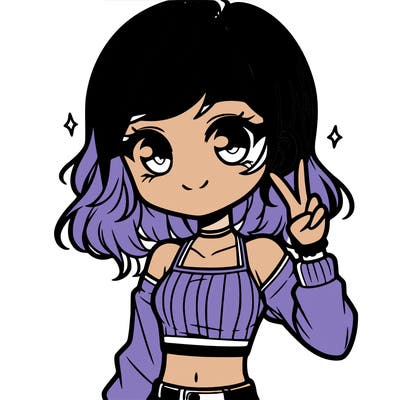 cute girl with crop top