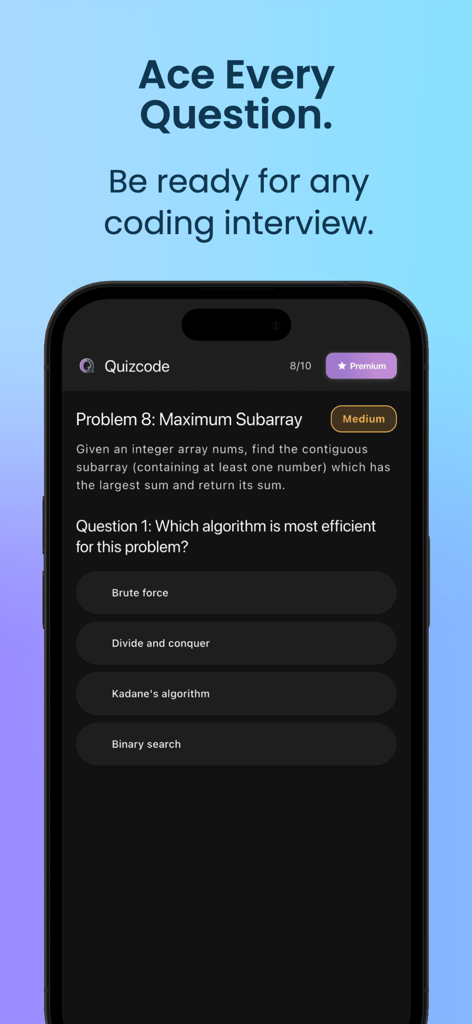 Quizcode | Master Coding Interviews & LeetCode Challenges