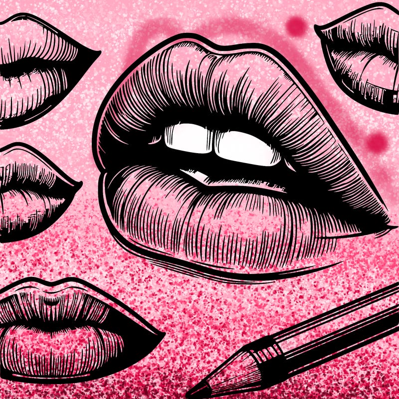 realistic  lips