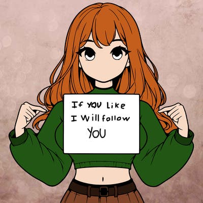 girl holding a blank sign in a long sleeve crop top