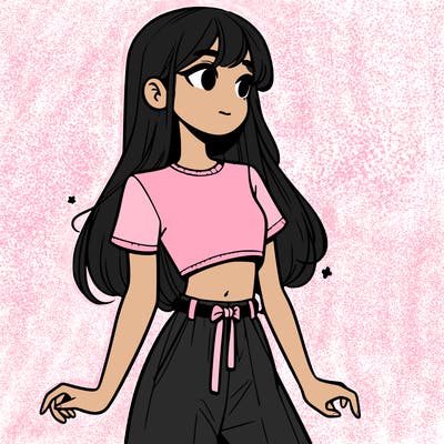 girl in a cute crop top