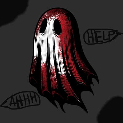 realistic creepy ghost