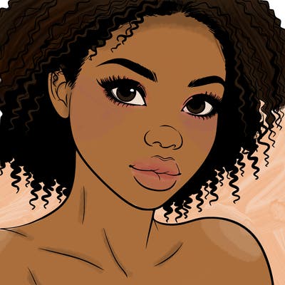 realistic black girl